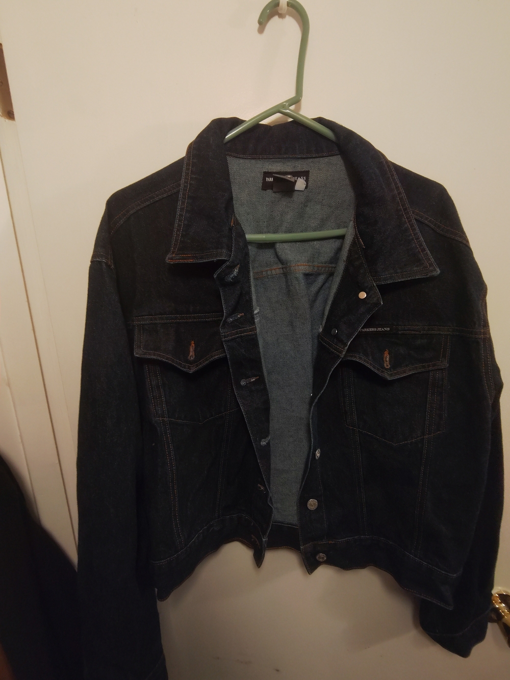 XXXL Parker Dark Wash Denim Jacket